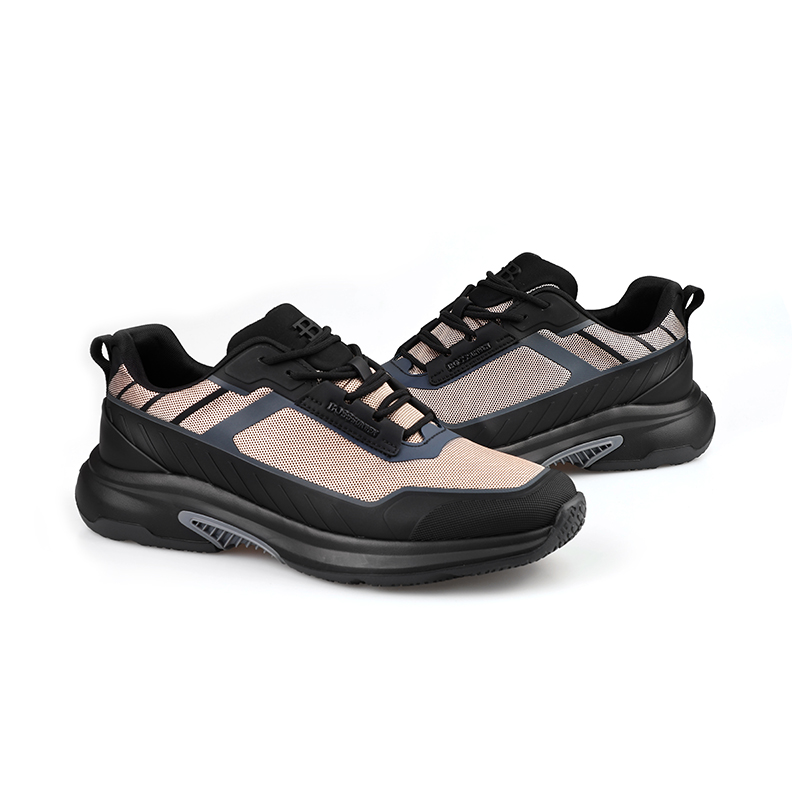 BOSSSUNWEN Abrasion Resistant Abrasion Resistant Low top Outdoor Shoes Men’s Black Gold