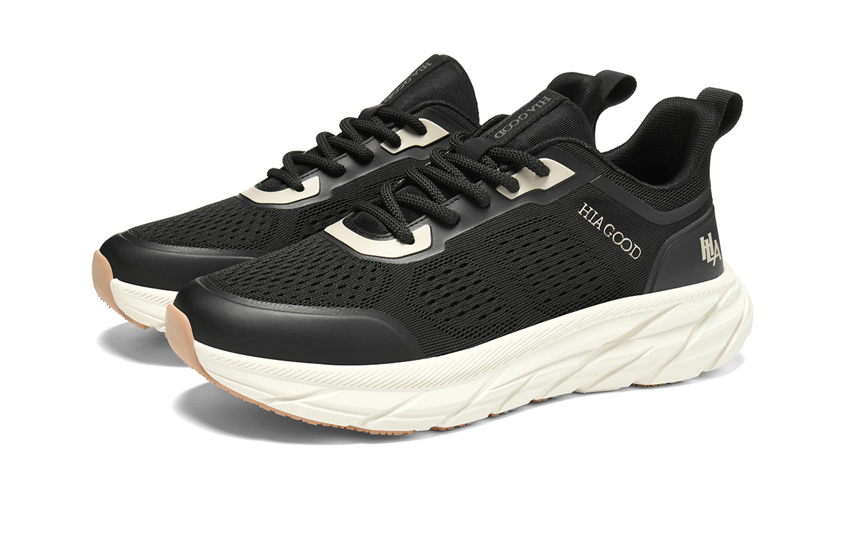 HLA Running Shoes Men’s Low Top Ecru Black