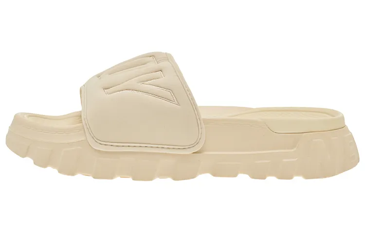 Nerdy Slide Slippers Unisex Beige