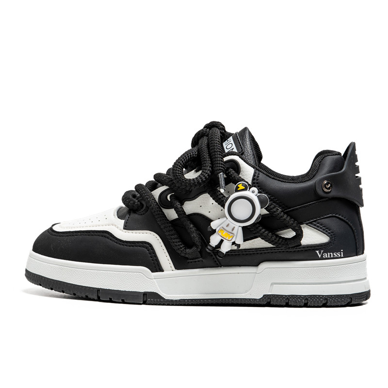 VANSSI Microfiber Leather Low top Skateboard Shoes Men's