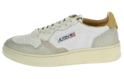 AUTRY Leather Stylish Skateboarding Shoes Women's White Gray
