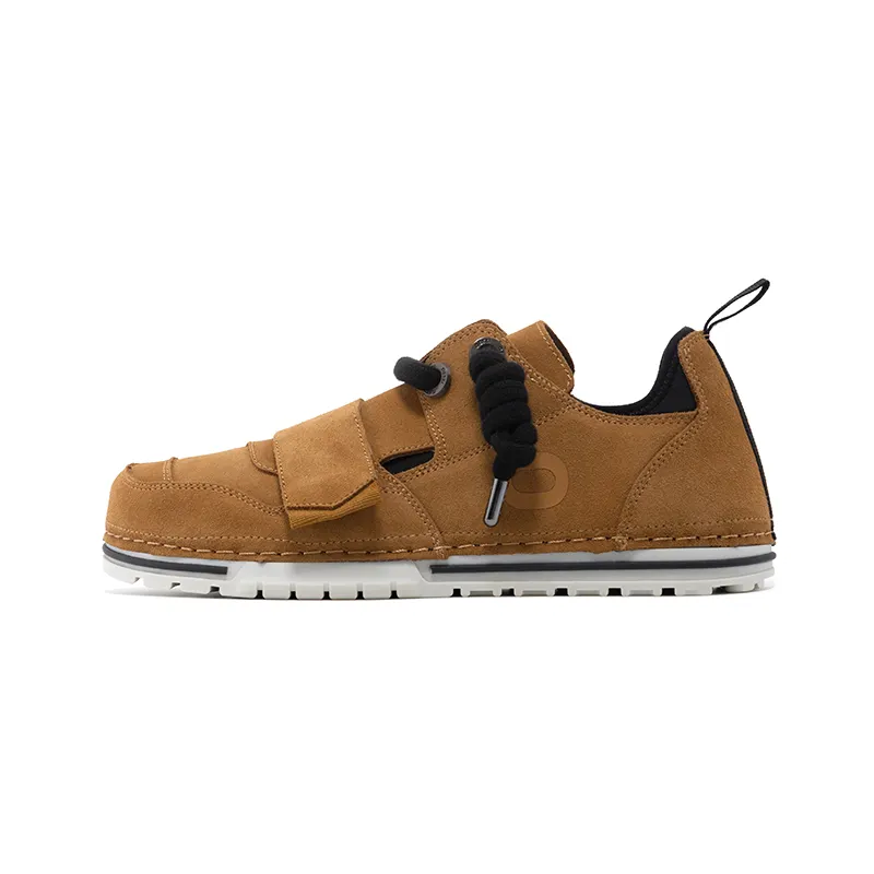 OETZI Ice Man Oz Cow Split Leather Stylish Skateboarding Shoes Unisex Brown