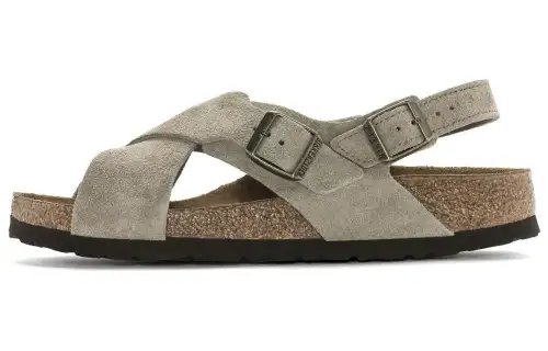Birkenstock Suede Beach Sandals Women's Taupe Regular