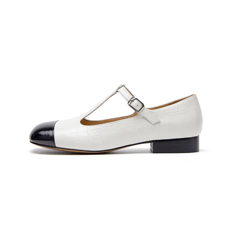 Marie Claire Mary Jane Shoes Women's White