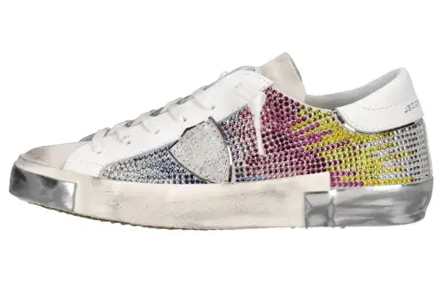 PHILIPPE MODEL Paris Prsx Rhinestone-detailed Sneakers