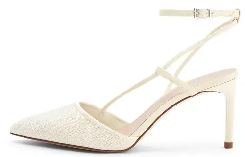 CHARLES&KEITH Slim Heel High Heels 7.5cm Women's Beige
