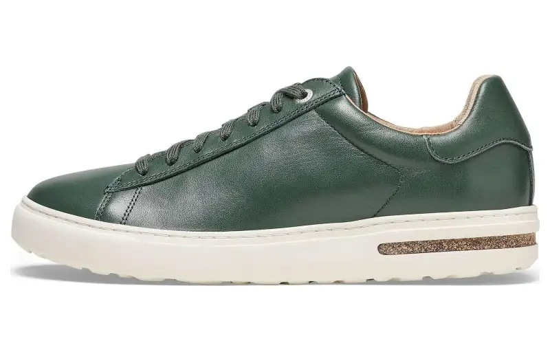 Birkenstock Leather Low top Skateboard Shoes Unisex Green Narrow