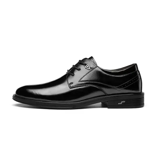 CARTELO Cow Split Leather Men's Casual Shoes Men's Black