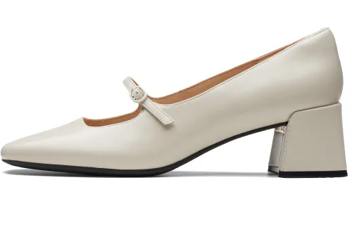 Clarks Cow Leather Casual Shoes Women's White