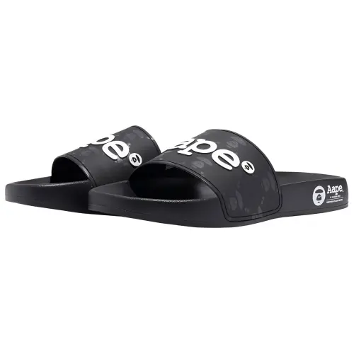 A BATHING APE Slide Slippers Men's Black