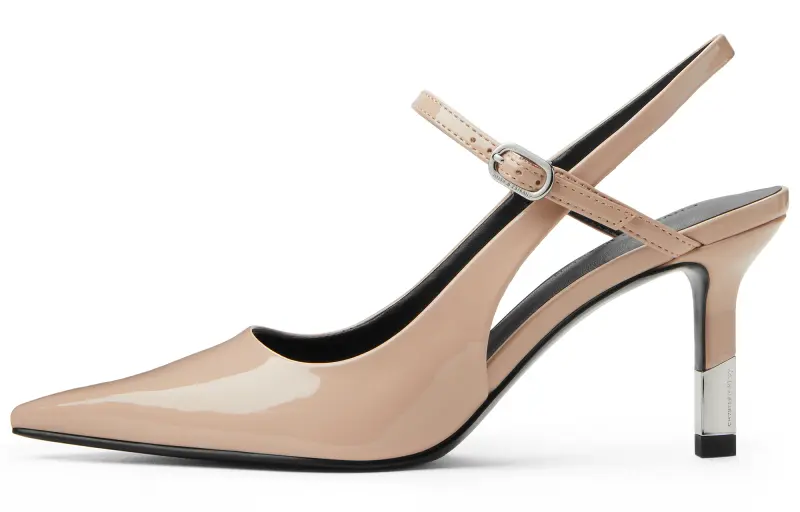 CHARLES&KEITH Small Ck Pu One Strap Sandal 7.9CM Women's Multicolor