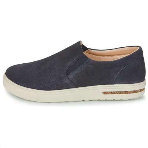 Birkenstock Cow Leather Low top Casual Shoes Unisex Dark Blue