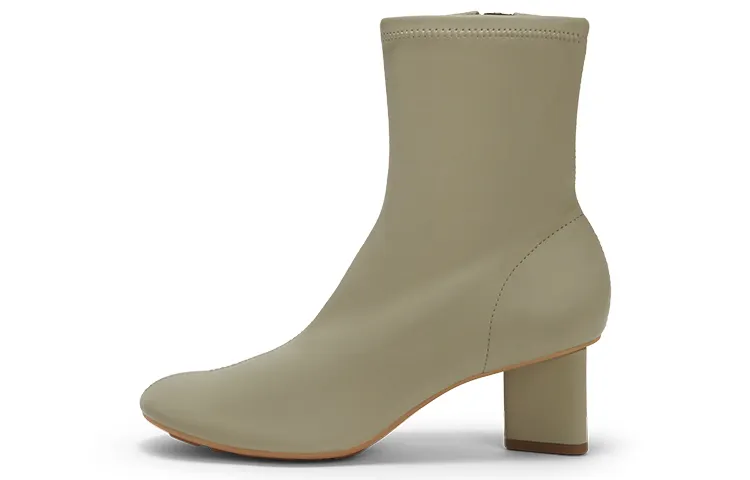 CHARLES&KEITH Ankle Boots Women's Gray Green
