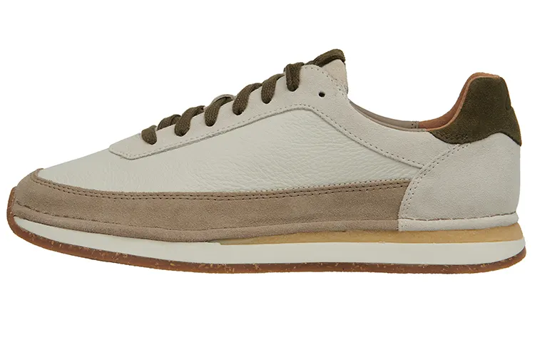 Clarks CraftRun Lace Running Shoes Men's Beige