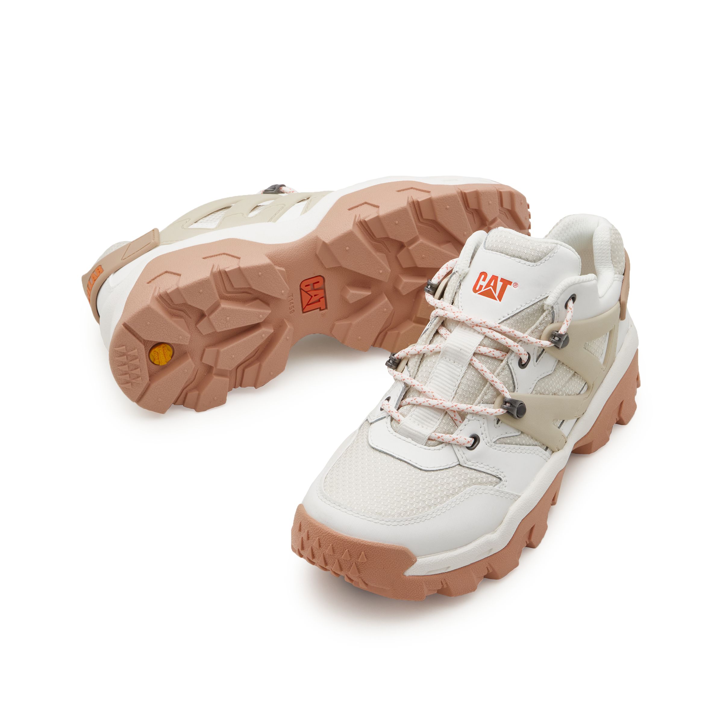 CAT Low top Outdoor Shoes Unisex Khaki White