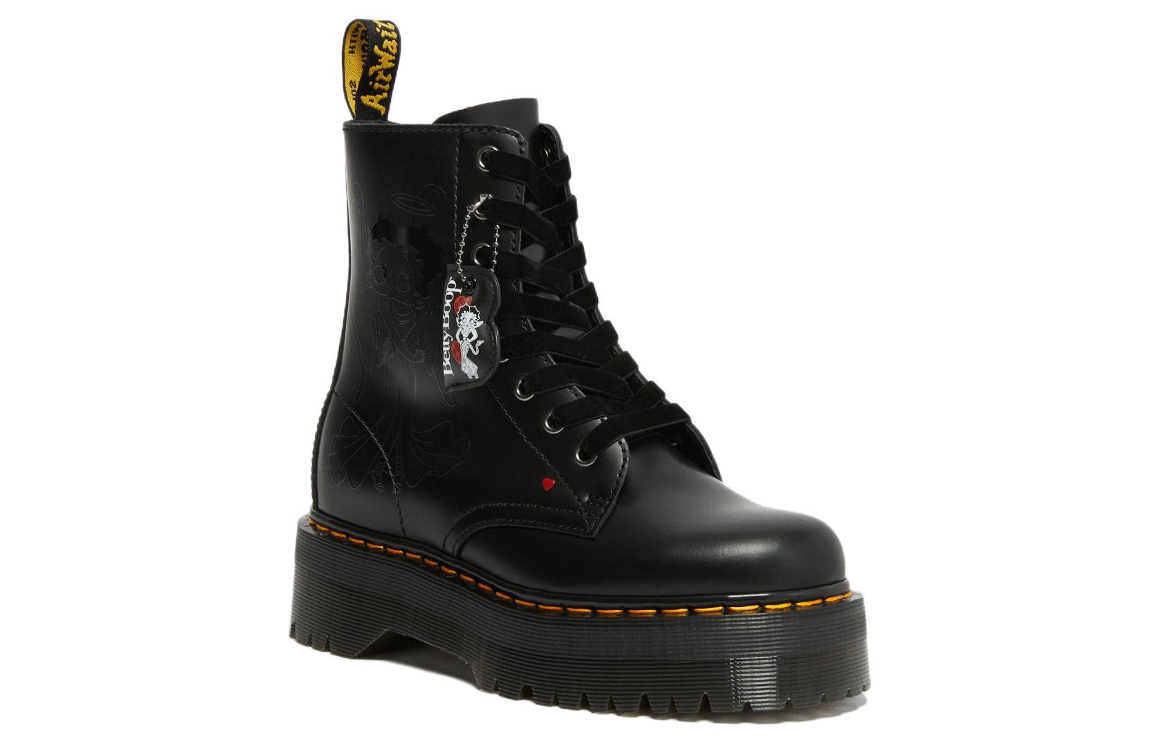 Dr. Martens X Betty Boop Jadon Leather Platforms Boot 'Black'