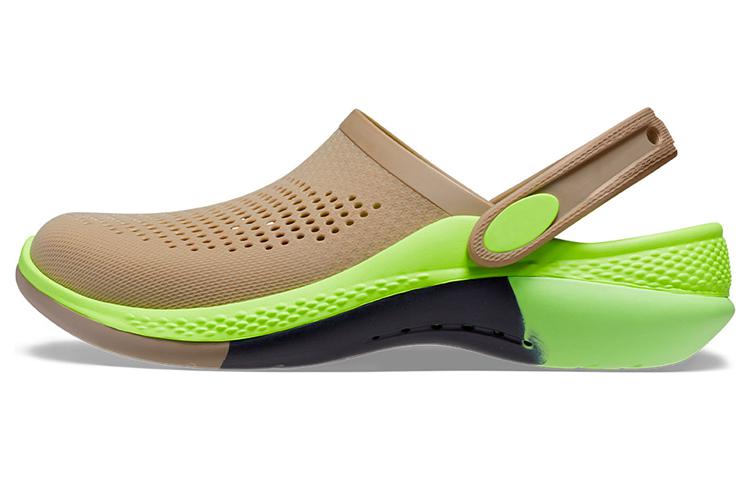 Мужские сандалии Crocs (коричнево-зеленые)