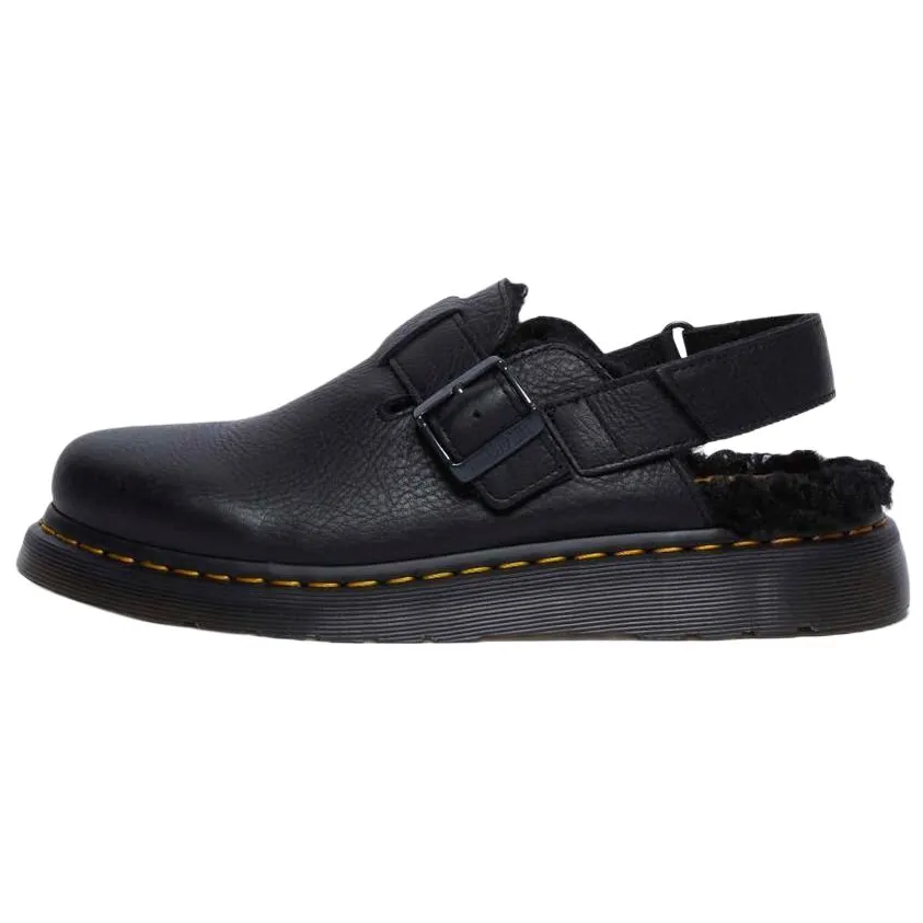 Dr.Martens Leather Low top Casual Shoes Unisex Black