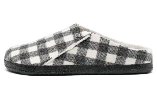 Birkenstock Closed Toe Slippers Men's Black White