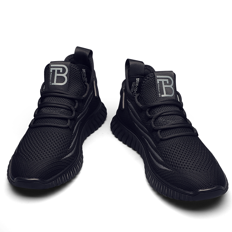 Bansley Fabric Breathable Lightweight Breathable And Lightweight Low top Running Shoes Men’s Black