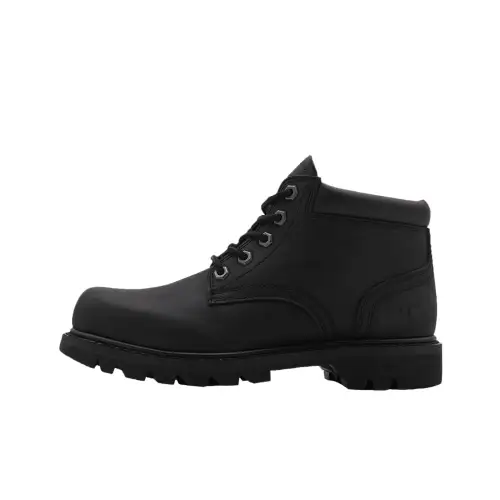 CAT DOUBLE DAY WOS B4C SS23 Cow Leather Short Yellow Boots Women's Black