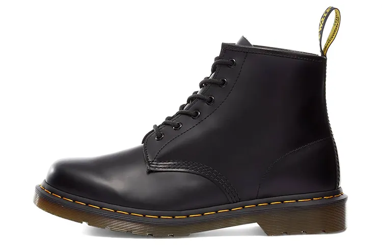 Dr.Martens 101 Yellow Stitch Ankle Boot 'Black'