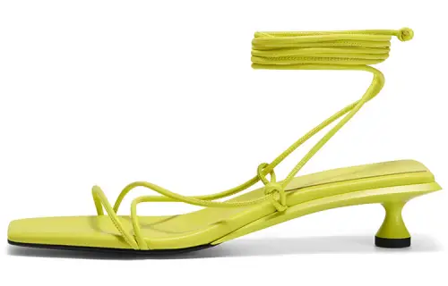 CHARLES&KEITH One Strap Sandals Women's Yellow