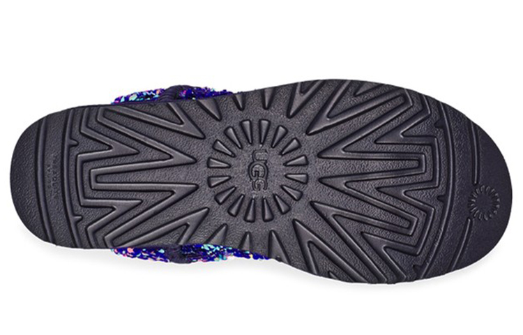 Женские сапоги UGG CLASSIC MINI PU (черно-сине-фиолетовые) — фото 6
