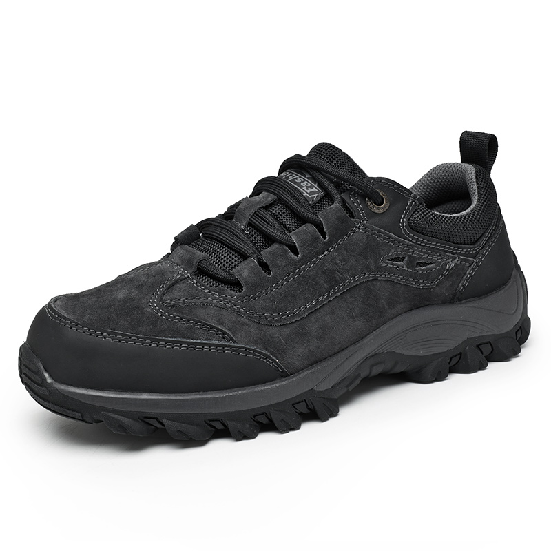JIGONGYANG Pigskin Low top Mountaineering & Hiking Shoes Men’s
