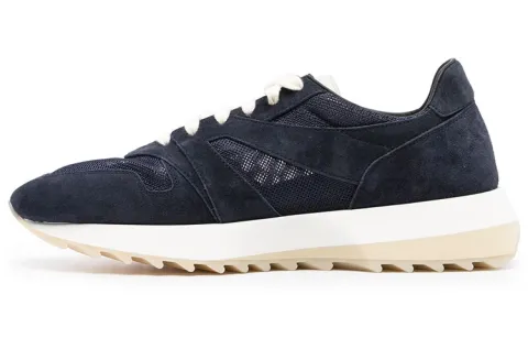 Fear Of God Leather Low top Casual Shoes Men's Dark Blue