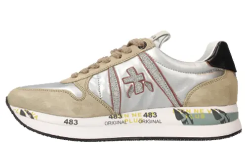 PREMIATA Tris Low top Casual Shoes Women's Silver/Gray