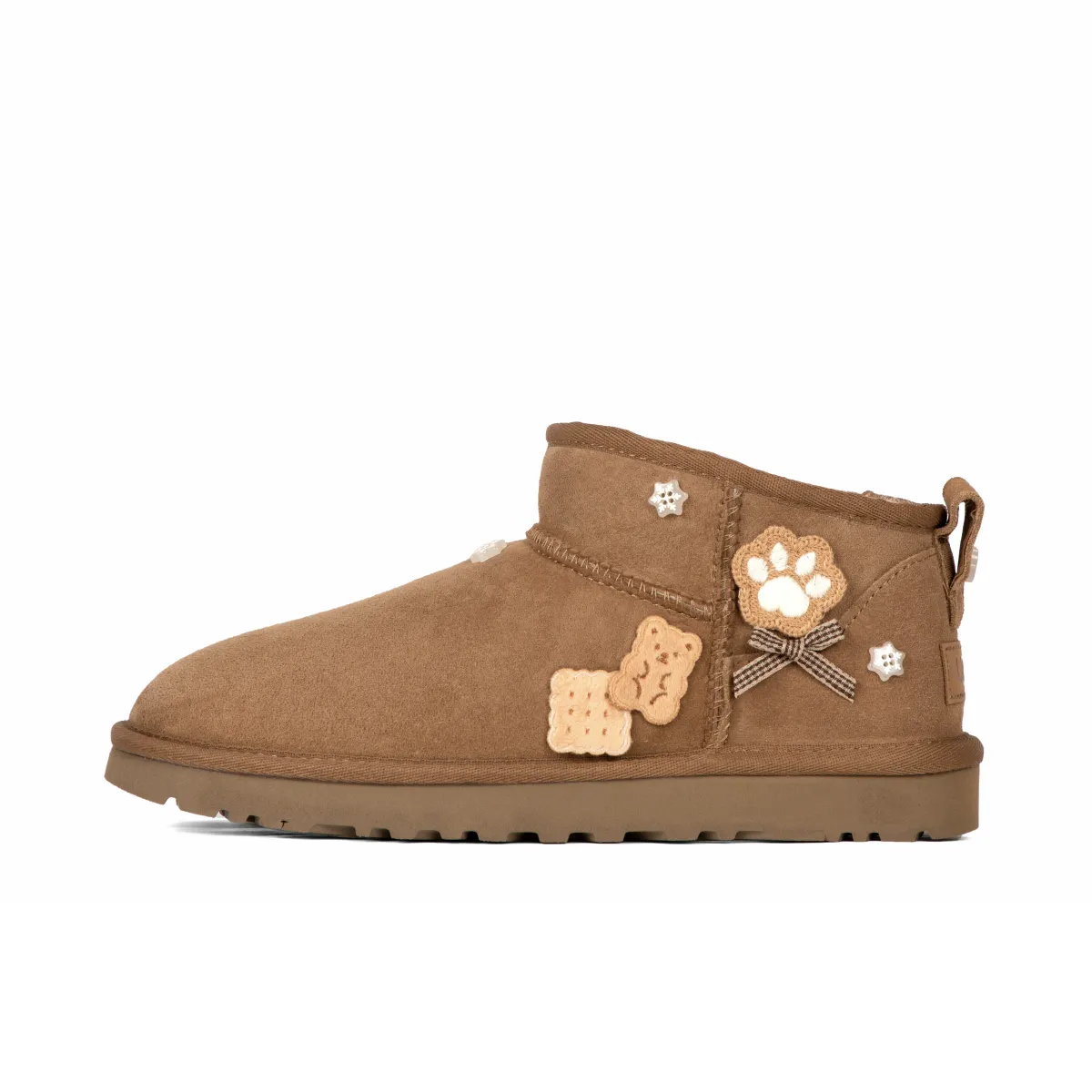 UGG CLASSIC ULTRA MINI Sheepskin Short Snow Boots Women's Brown