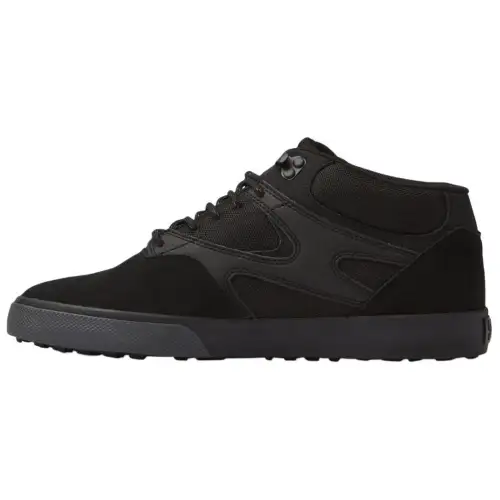 DC Shoes Leather Mid top Skateboard Shoes Men's Black