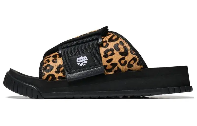 Shaka Abrasion Resistant Slide Slippers Unisex Black Brown