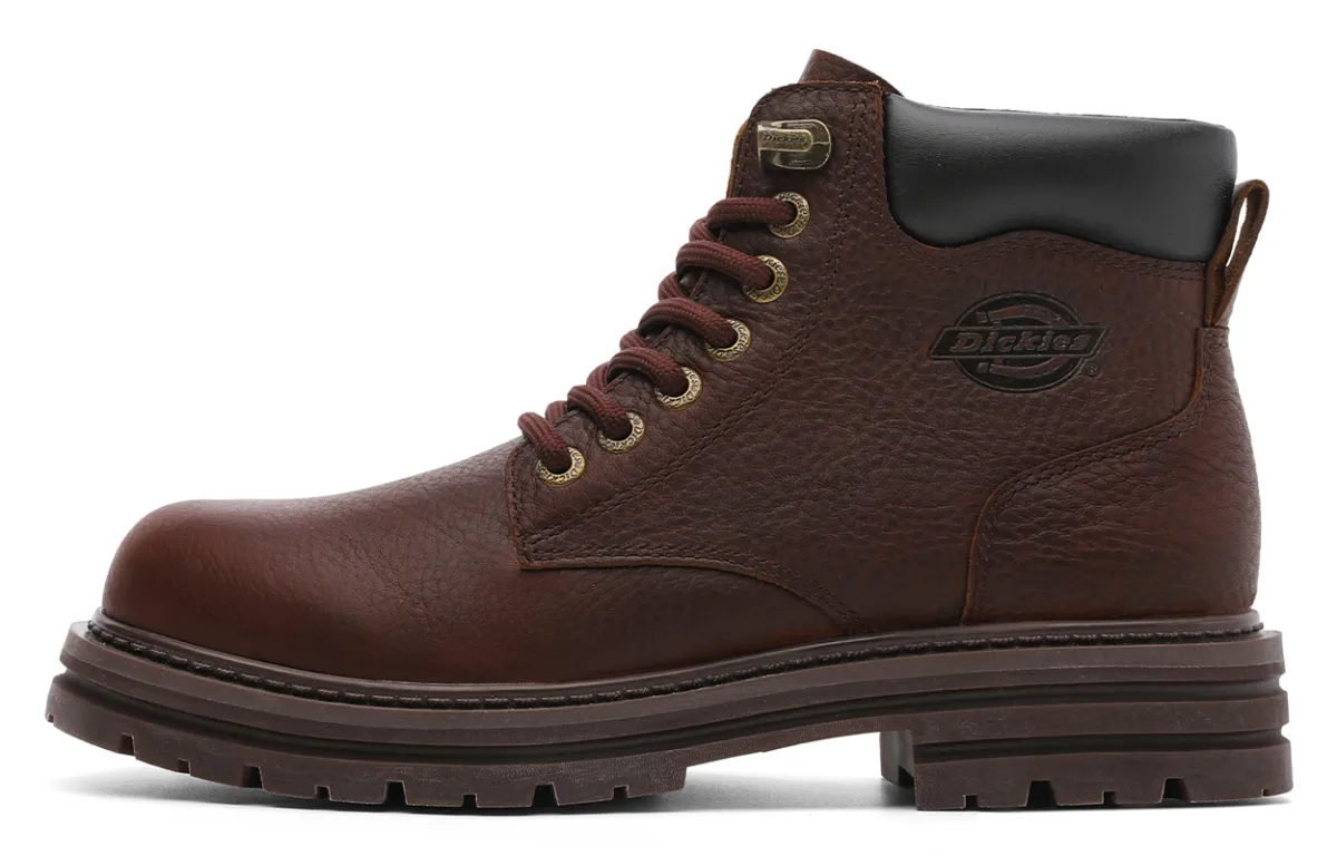 Dickies Short Mid Calf Combat Boots Men's Burgundy