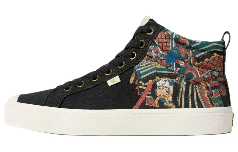 CARIUMA High top Canvas Shoes Unisex Black