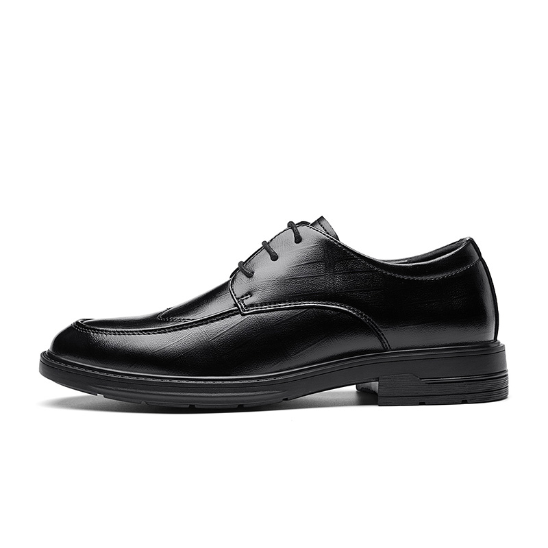 CARTELO Cow Split Leather Dress Shoes Men's Black