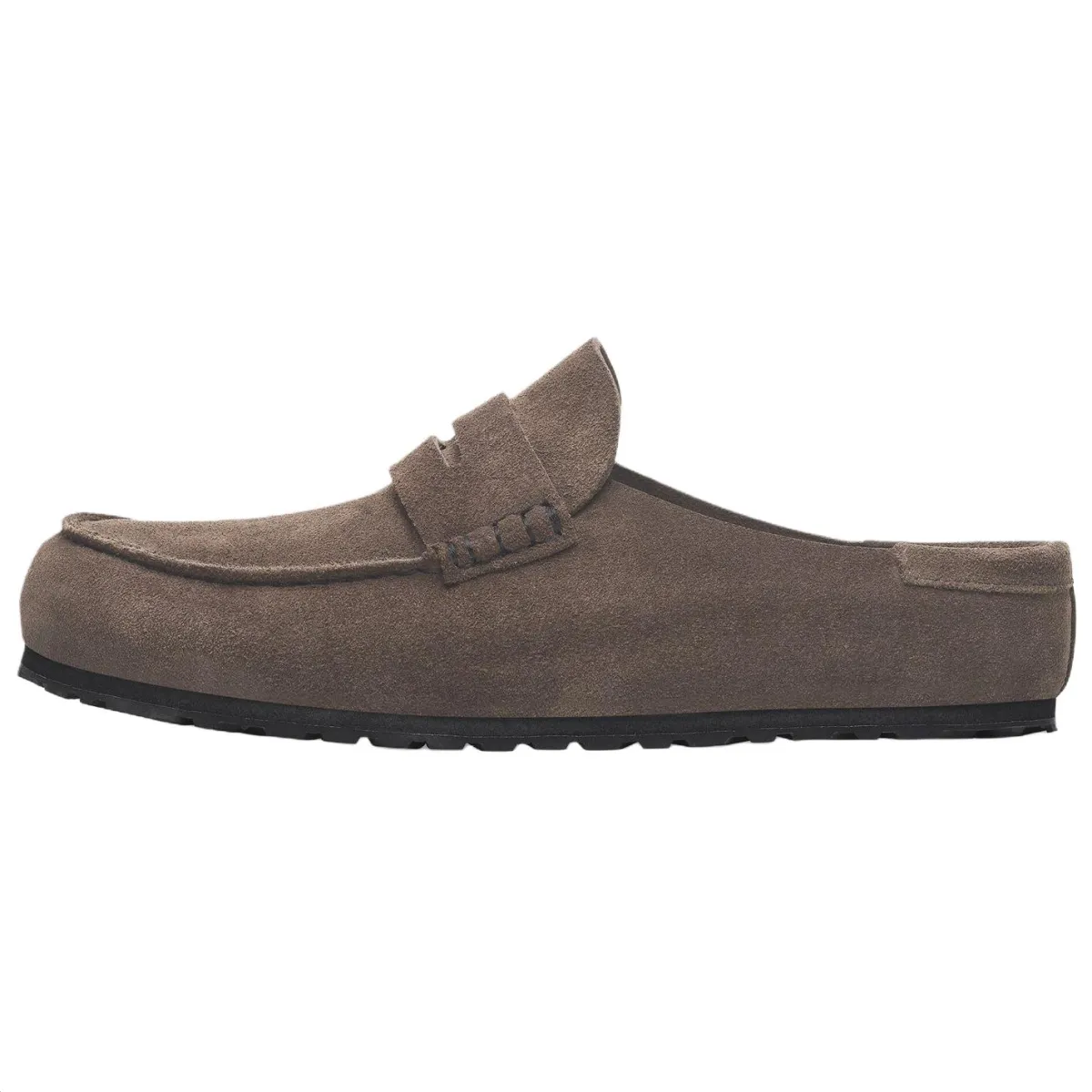 Birkenstock Naples Rubber Sole No Special Function Closed Toe Slippers Unisex Dark Gray Narrow