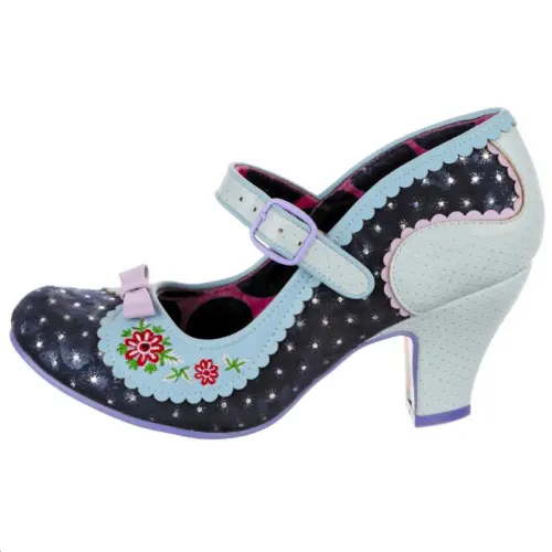 IRREGULAR CHOICE Pu Mary Jane Shoes 7.2cm Women's Blue