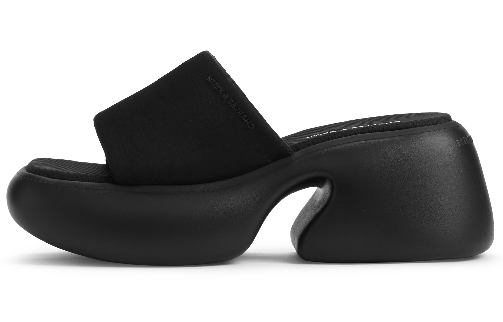CHARLES&KEITH Composite Sole Slide Slippers 7.5cm Women's