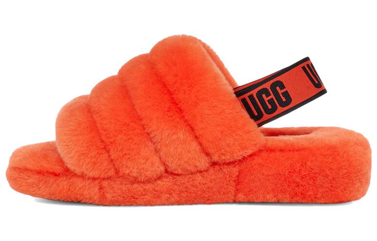 UGG FLUFF YEAH Shearling Slippers Women's Orange