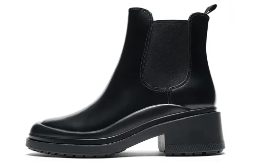 COLE HAAN Pu Short Chelsea Boots Women's Black