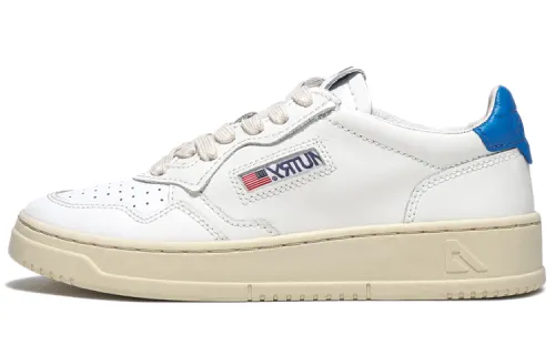 AUTRY Medalist Low Leather 'White Blue' Women's