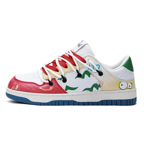The Simpsons Slip Resistant Cushioning Abrasion Resistant Breathable Low top Skateboard Shoes Unisex