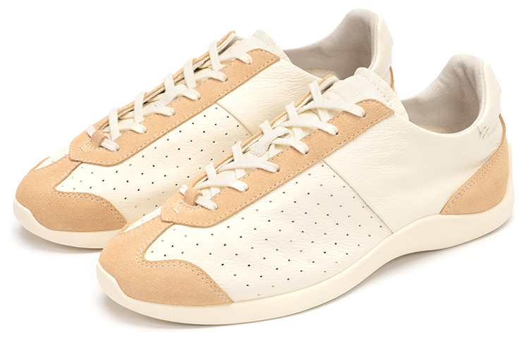 FOOT INDUSTRY Foot Industry German Army Trainers Unisex Ancient White Khaki