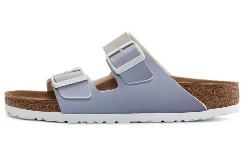 Birkenstock Synthetic Leather Slide Slippers Women's Dusty Purple Pink