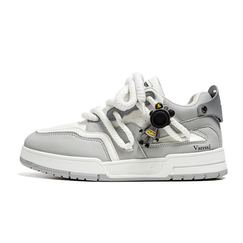 VANSSI Microfiber Leather Low top Skateboard Shoes Men's