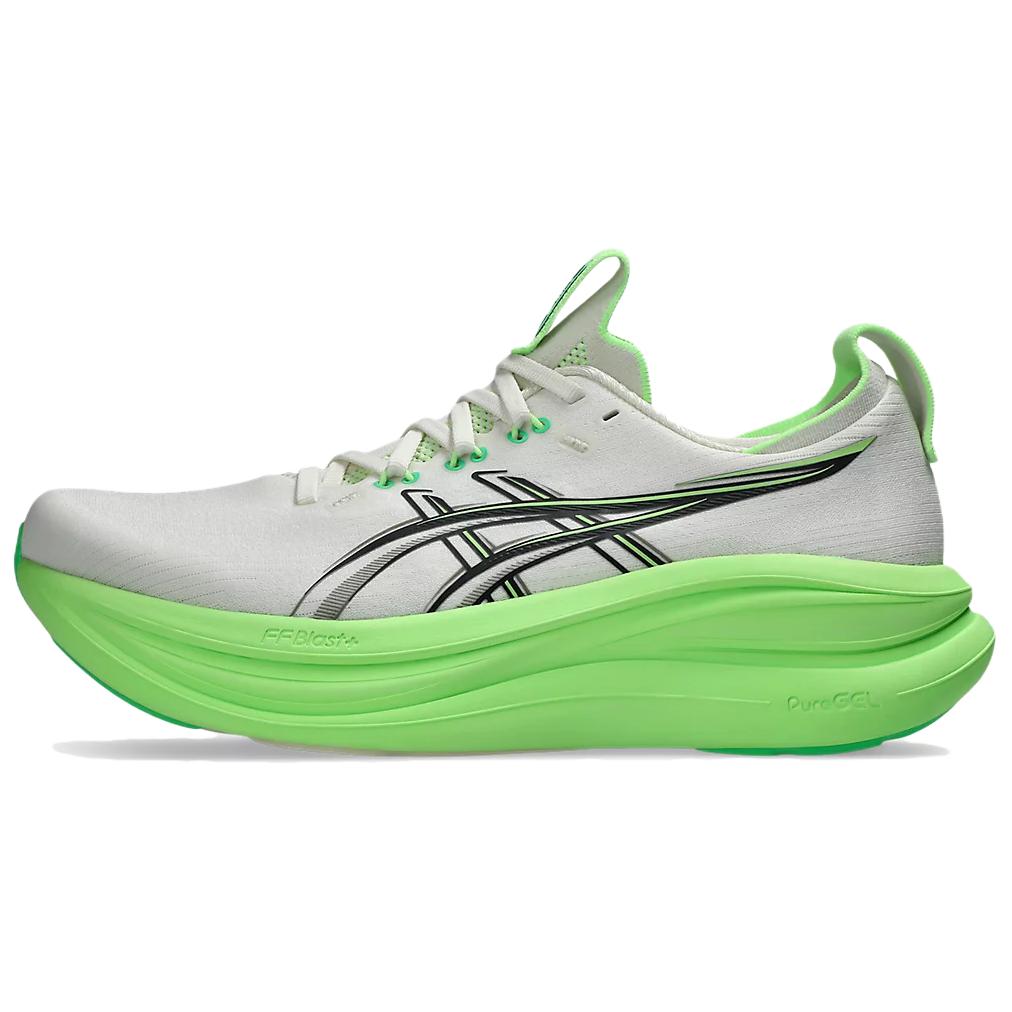 Мужские кроссовки ASICS GEL-NIMBUS 28 (бело-зеленые)