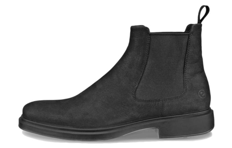 Ecco Helsinki 2 Leather Short Chelsea Boots Men's Black