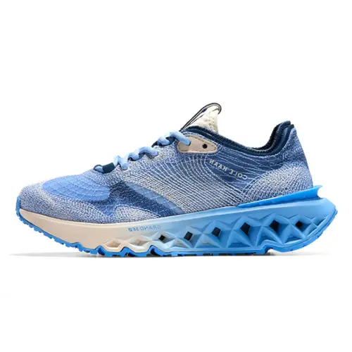 COLE HAAN Cushioning Slip Resistant Abrasion Resistant Height Increasing Low top Chunky Sneakers Women's Blue